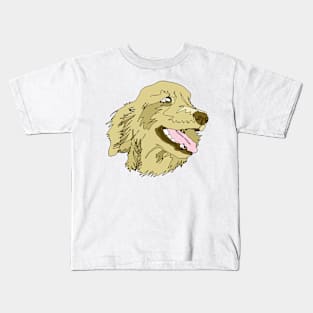 Golden Scribbles Kids T-Shirt